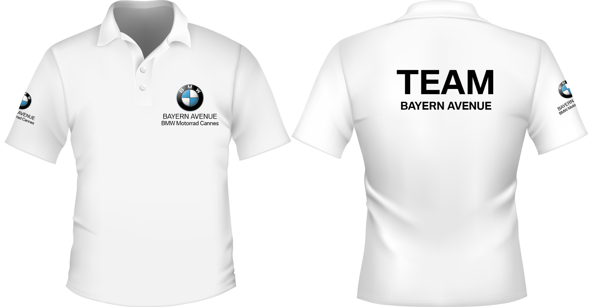 Polos BMW Bayern Avenue réalisés par Shakass