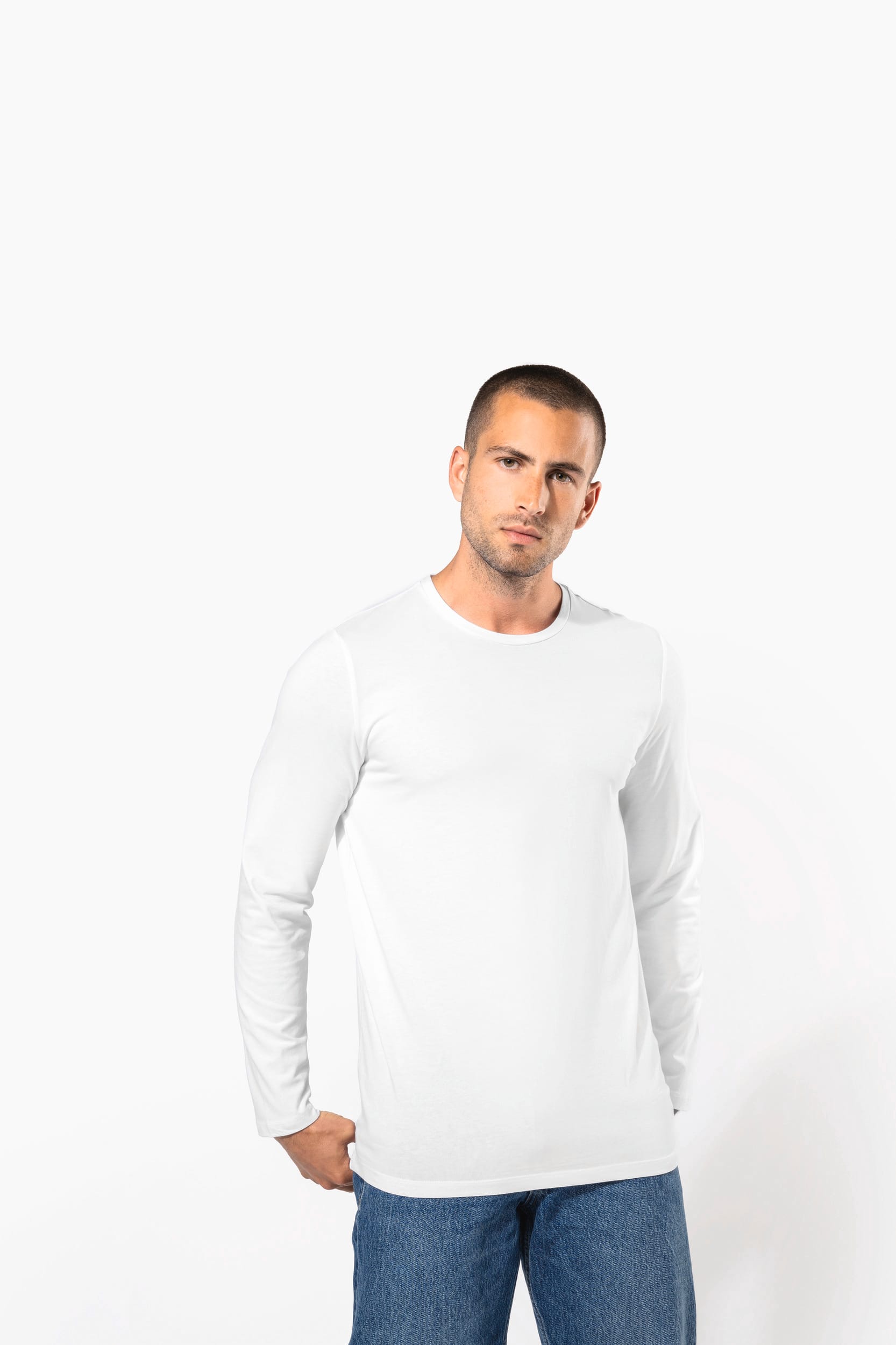 T-shirt col rond manches longues homme – Image 7