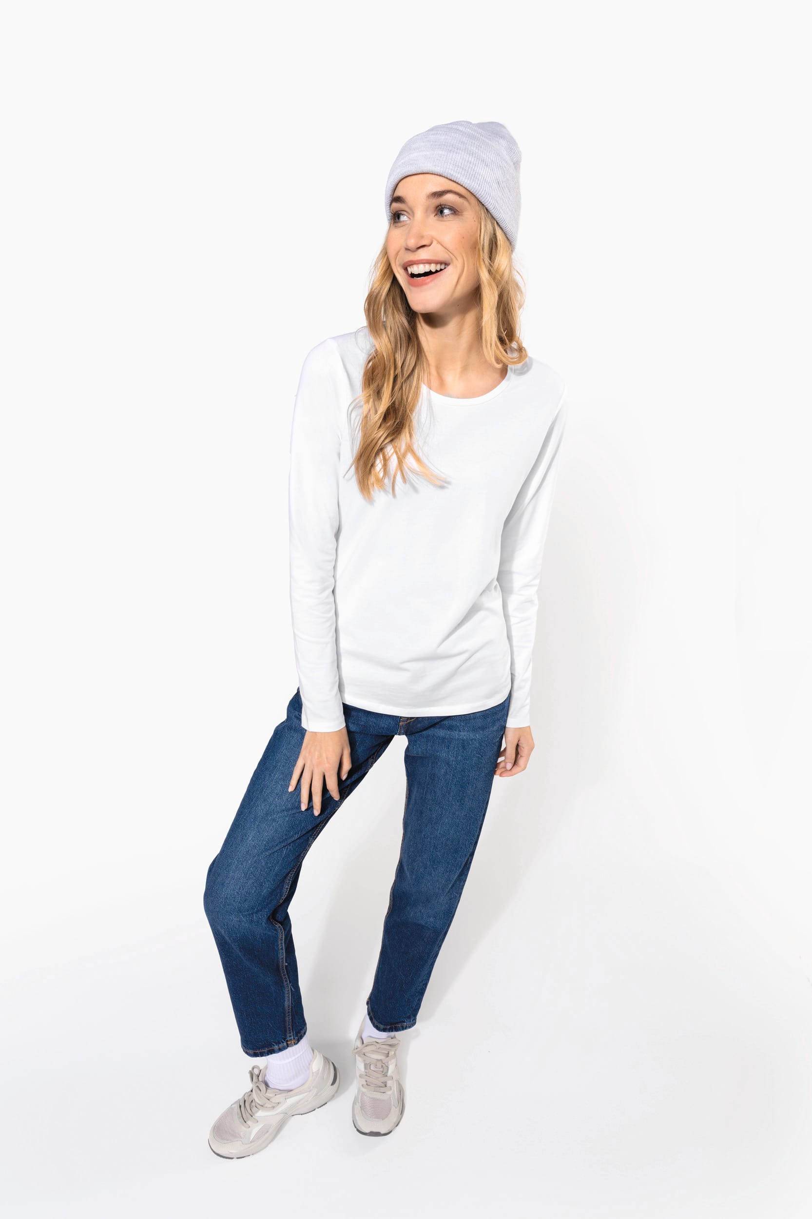 T-shirt col rond manches longues femme – Image 5