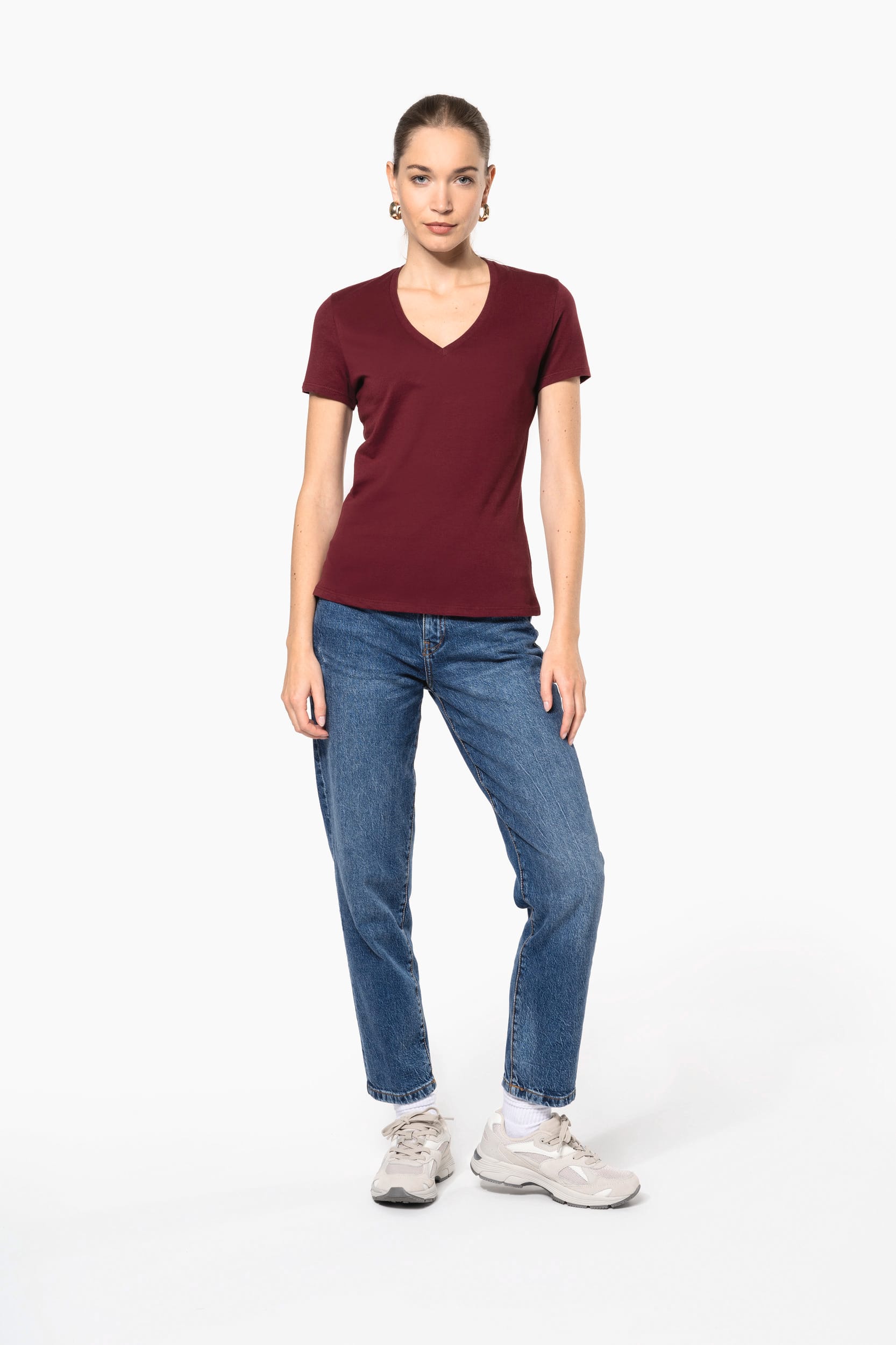 T-shirt BIO150 IC col V femme – Image 8