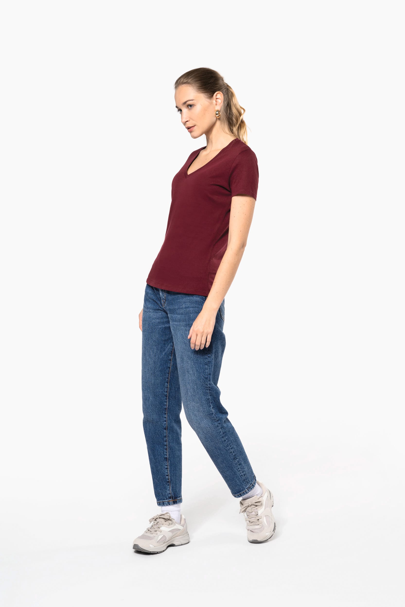 T-shirt BIO150 col V femme – Image 7