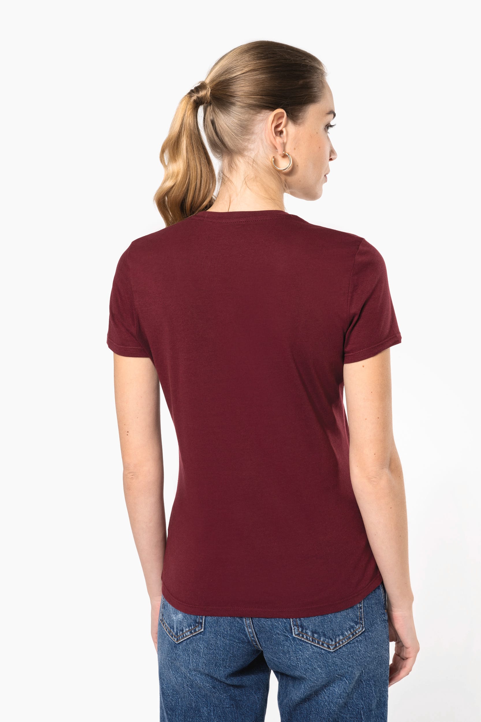 T-shirt BIO150 col V femme – Image 2