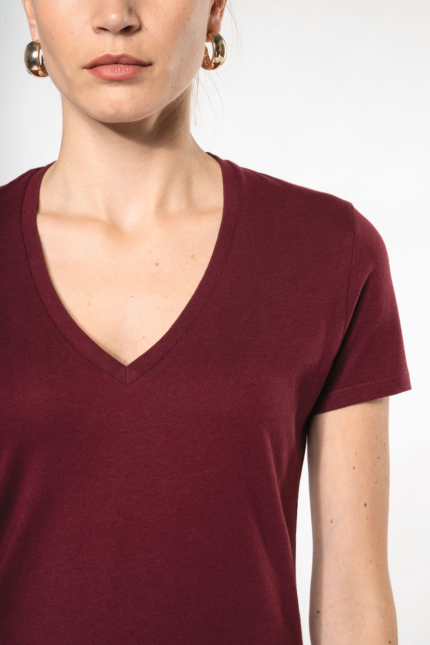 T-shirt BIO150 col V femme – Image 4