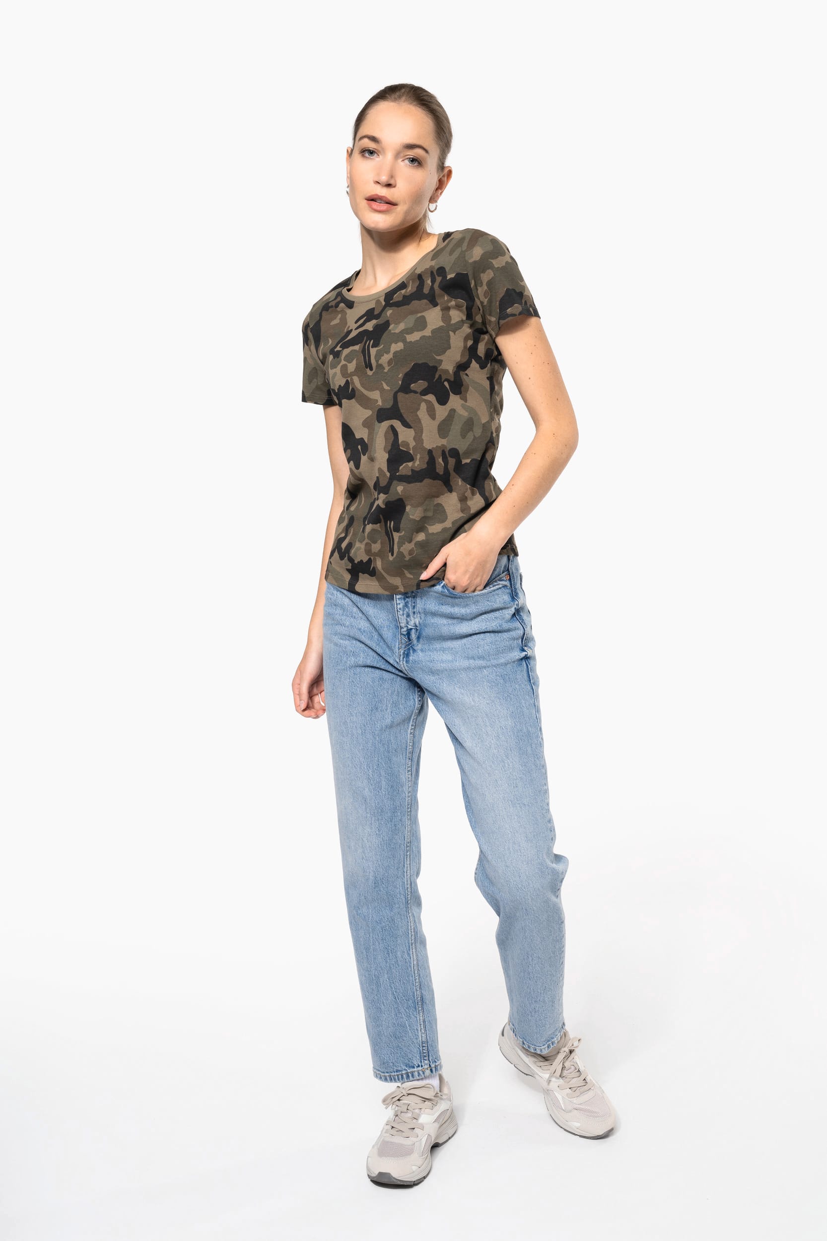 T-shirt camo manches courtes femme – Image 7