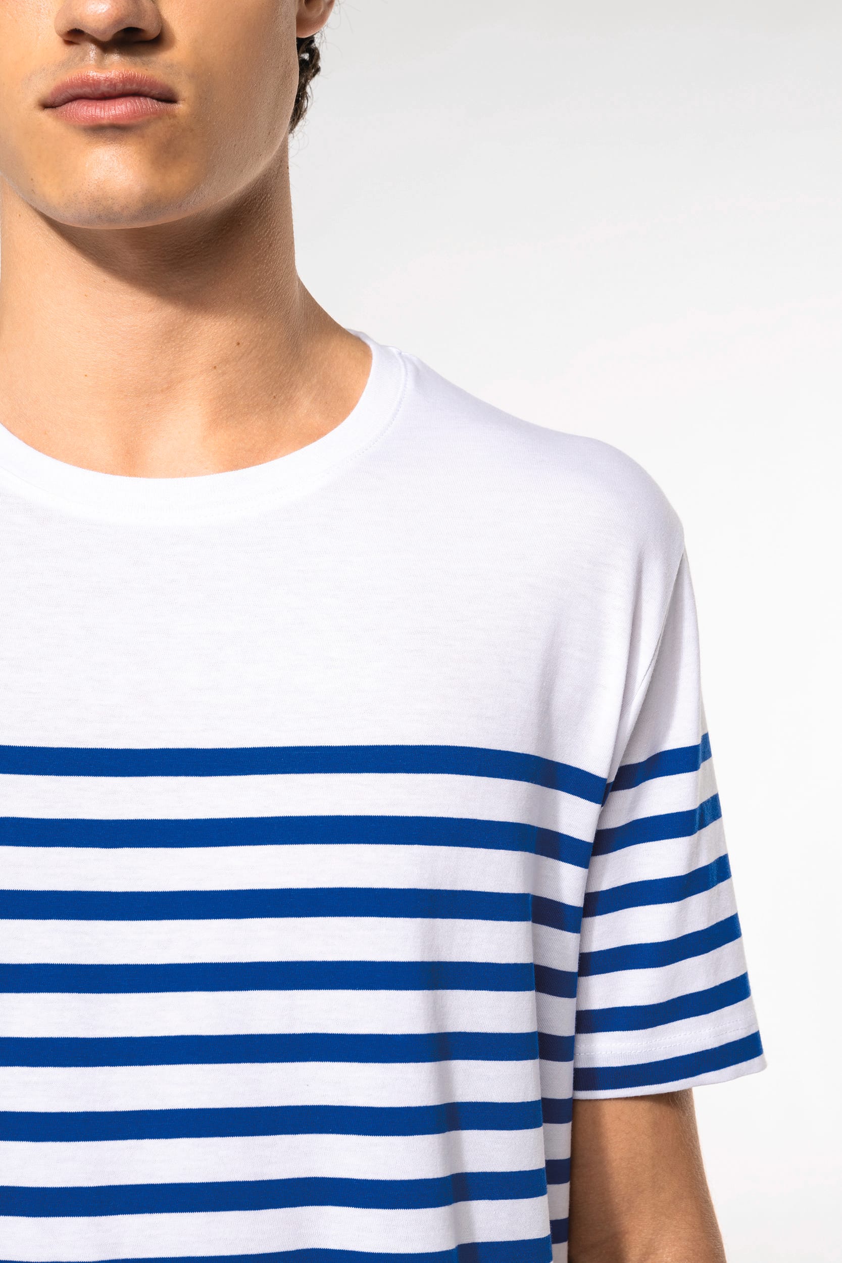 T-shirt marin col rond Bio homme – Image 3