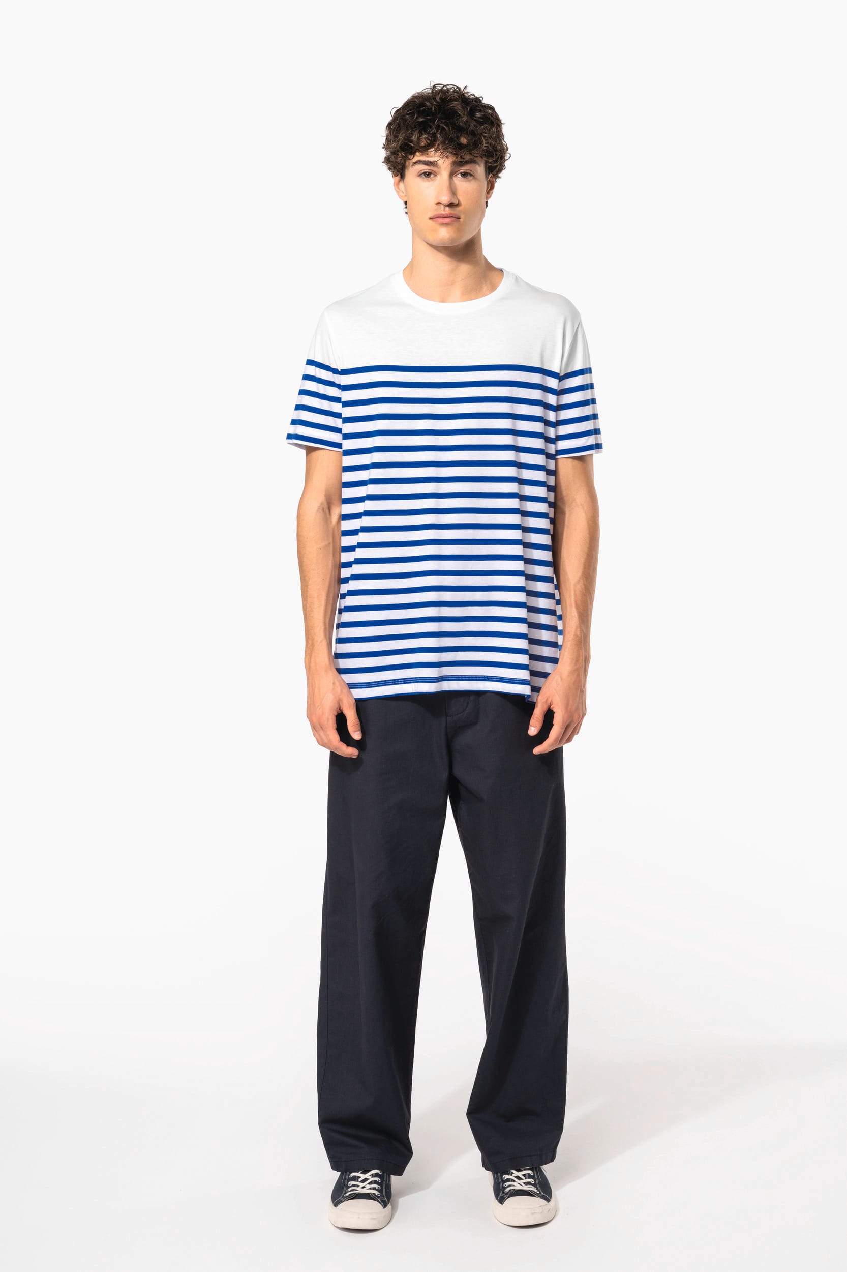 T-shirt marin col rond Bio homme – Image 9