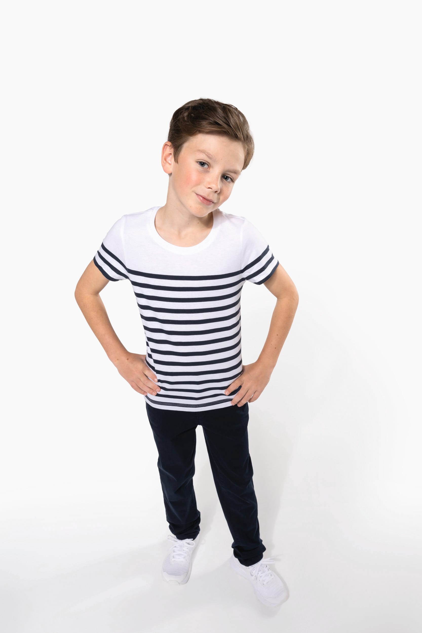 T-shirt marin col rond Bio enfant – Image 6