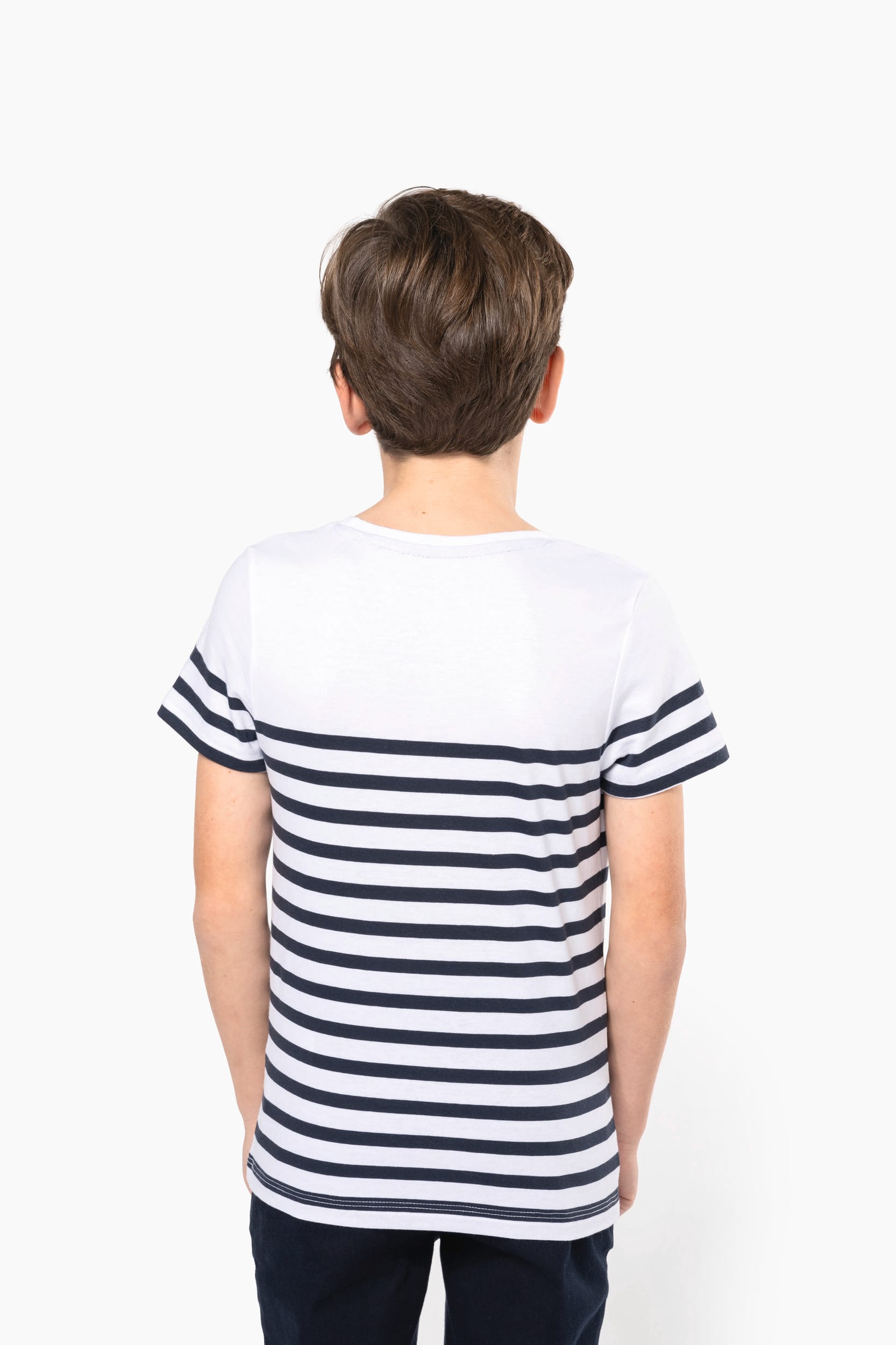 T-shirt marin col rond Bio enfant – Image 2