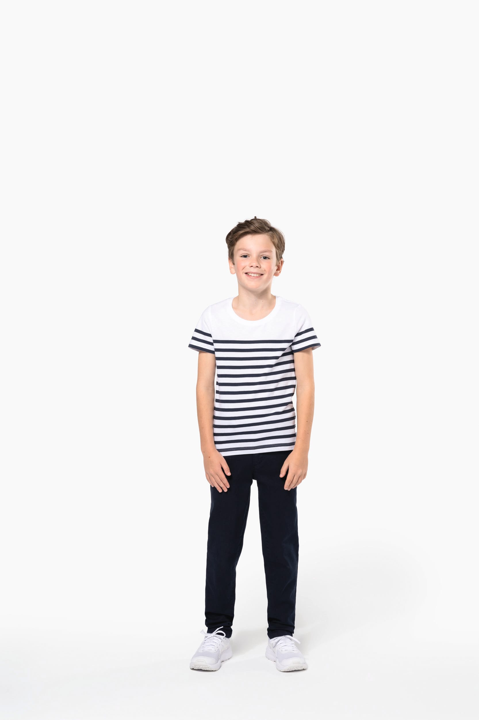 T-shirt marin col rond Bio enfant – Image 5