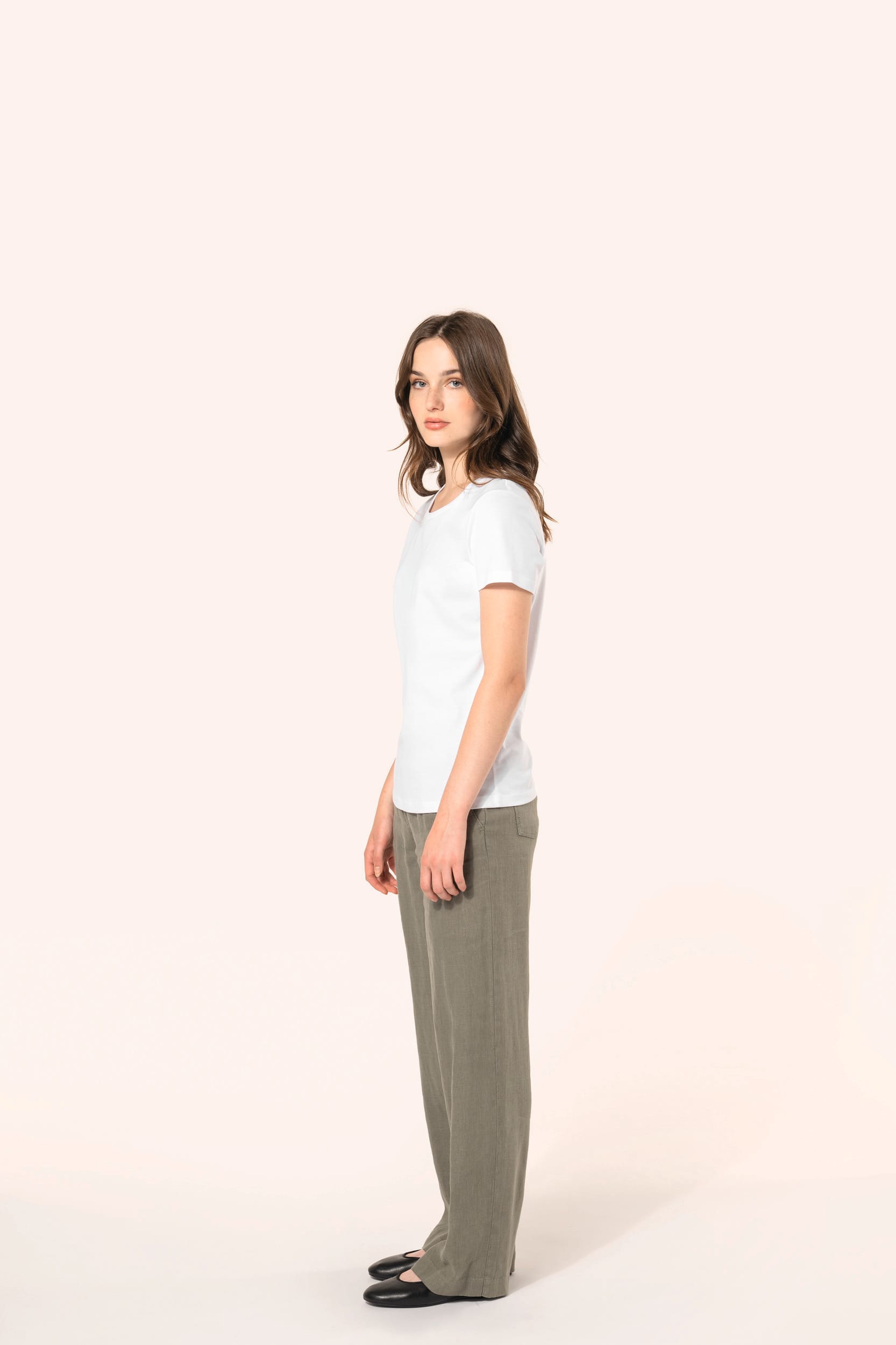 T-shirt Supima® col rond manches courtes femme – Image 3