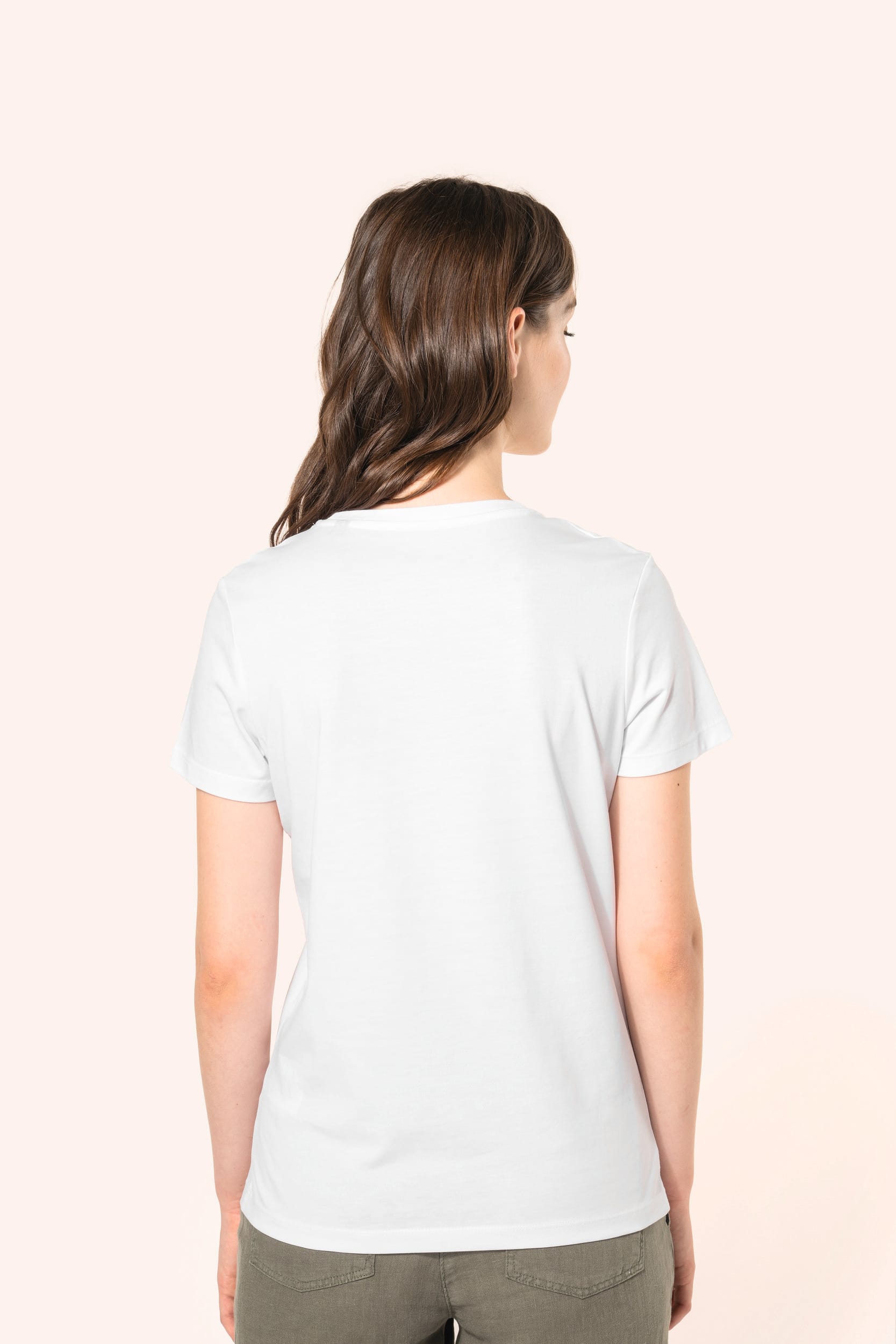 T-shirt Supima® col rond manches courtes femme – Image 2