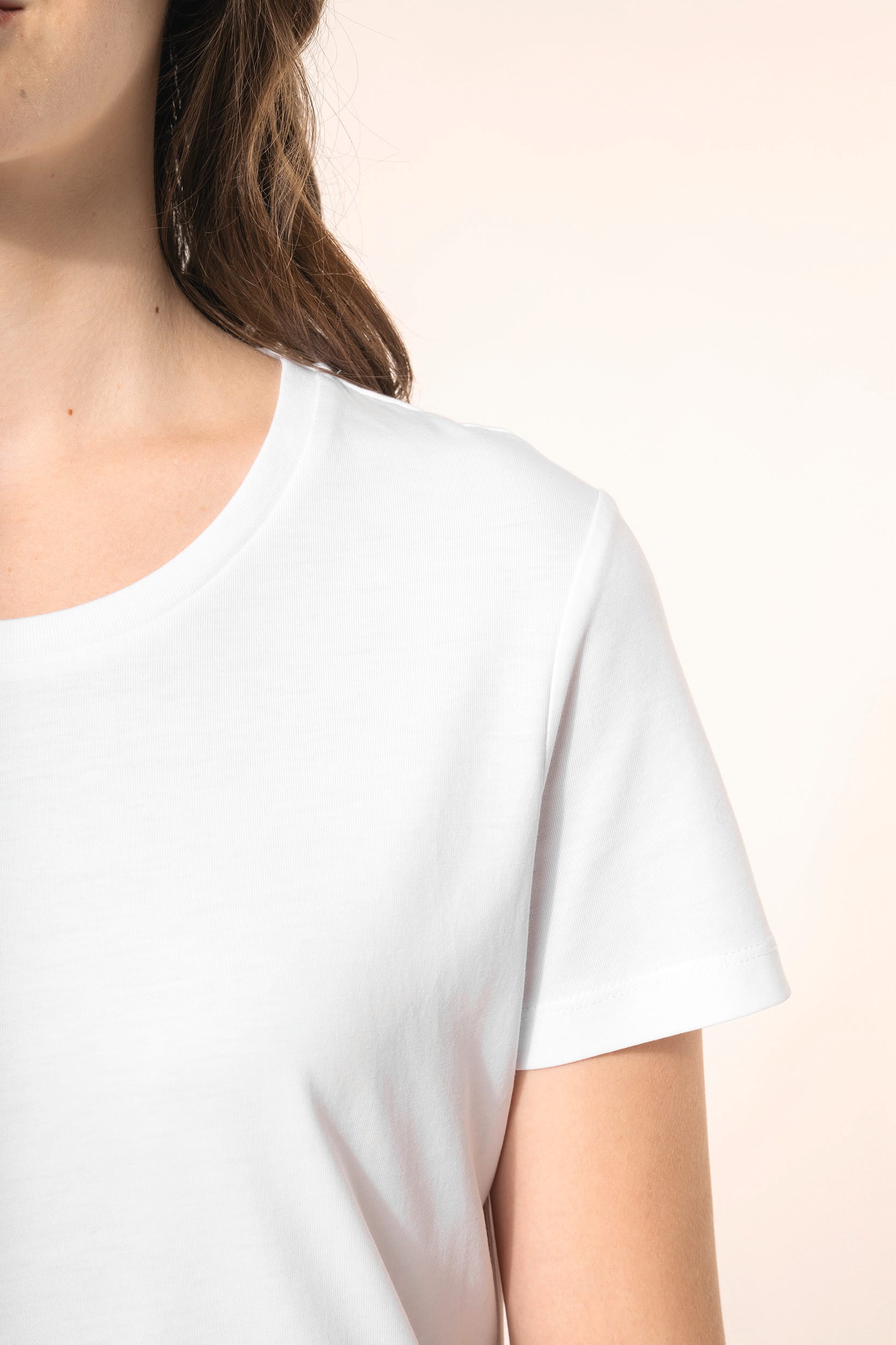 T-shirt Supima® col rond manches courtes femme – Image 4