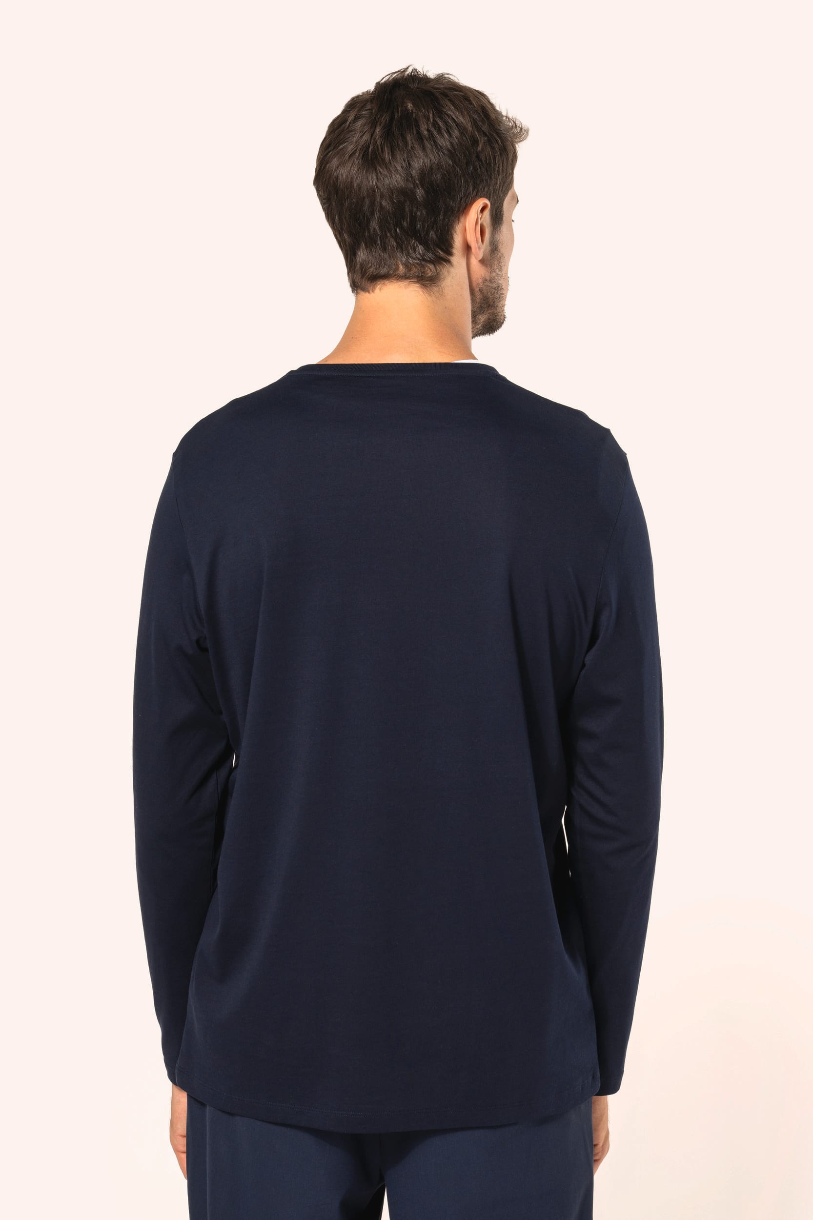 T-shirt Supima® col rond manches longues homme – Image 2