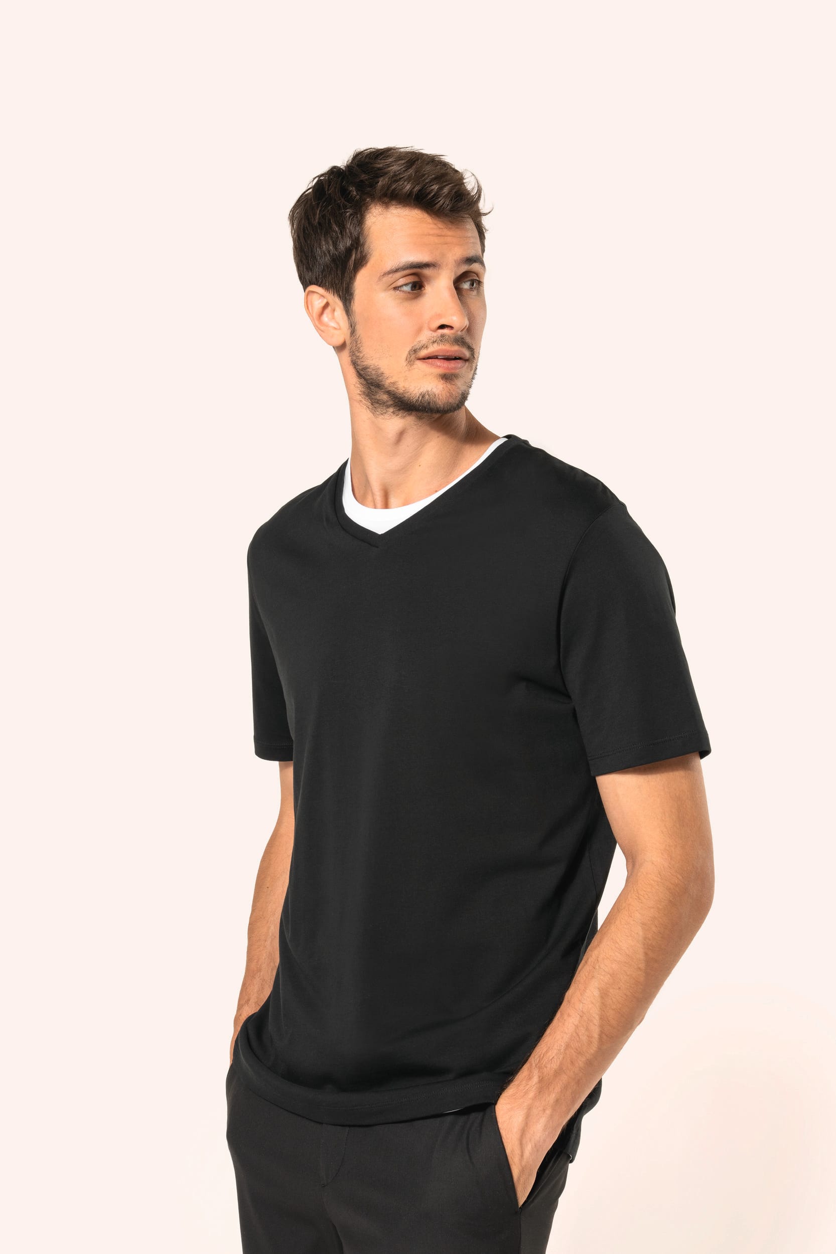 T-shirt Supima® col V manches courtes homme – Image 8