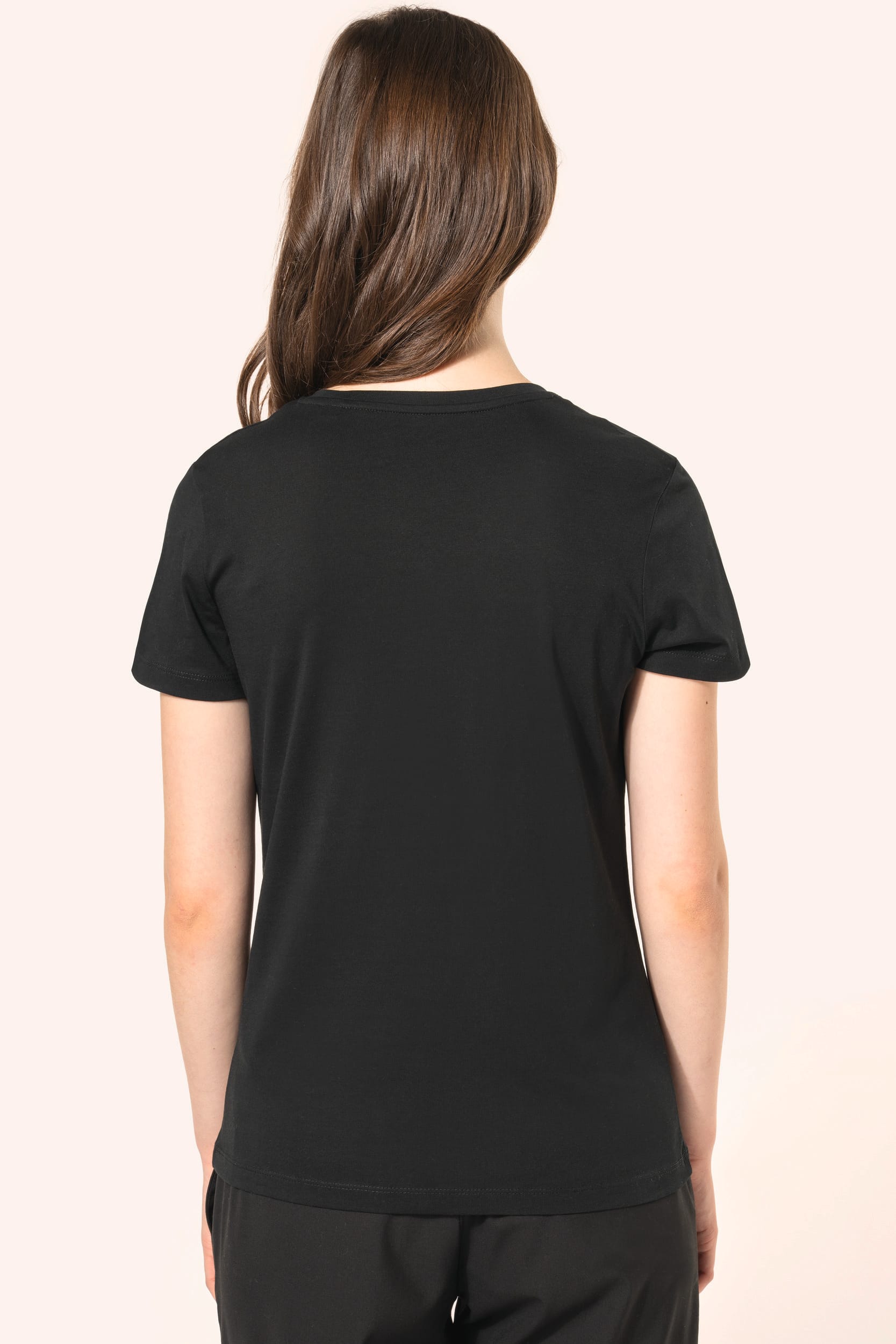 T-shirt Supima® col V manches courtes femme – Image 2