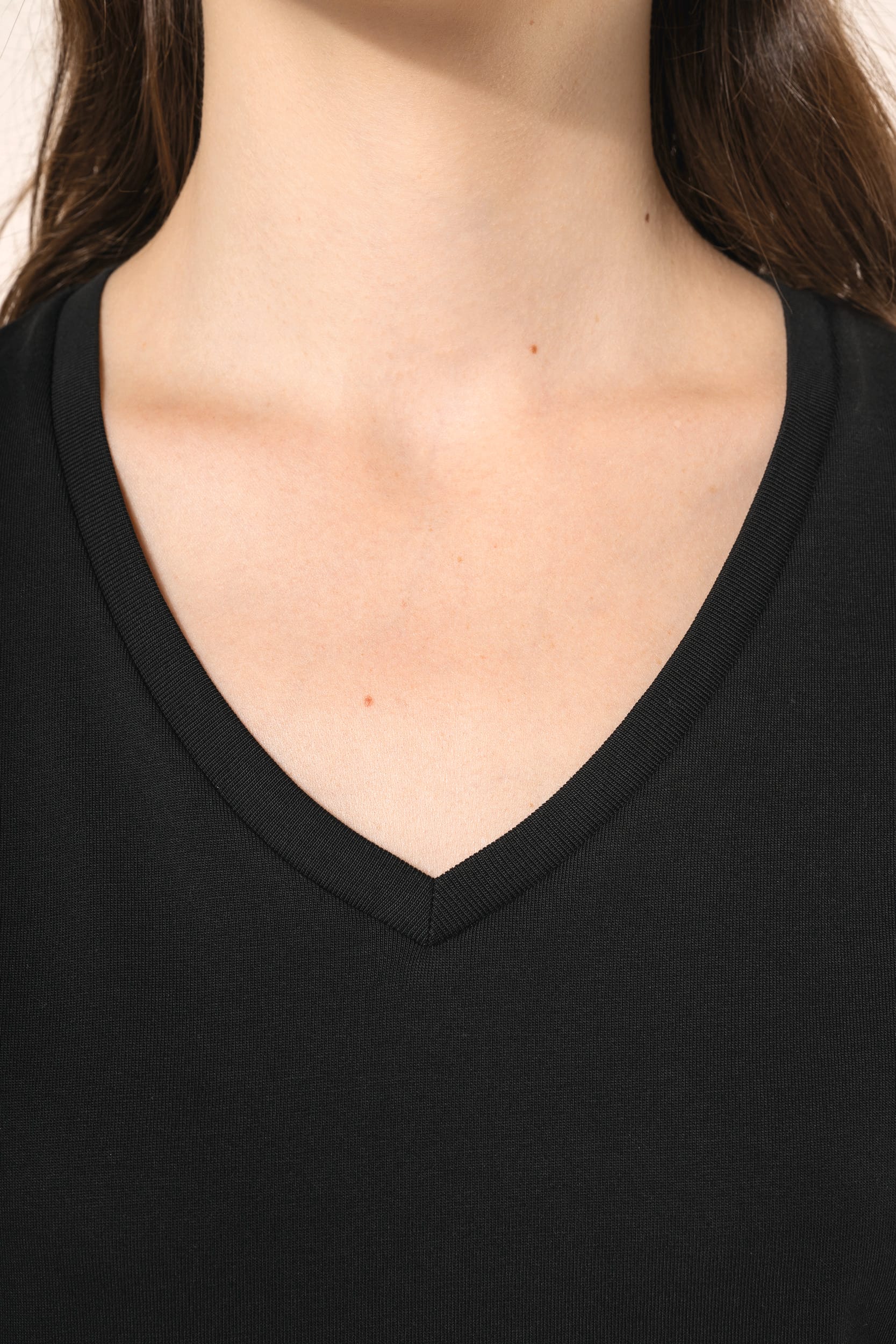 T-shirt Supima® col V manches courtes femme – Image 5