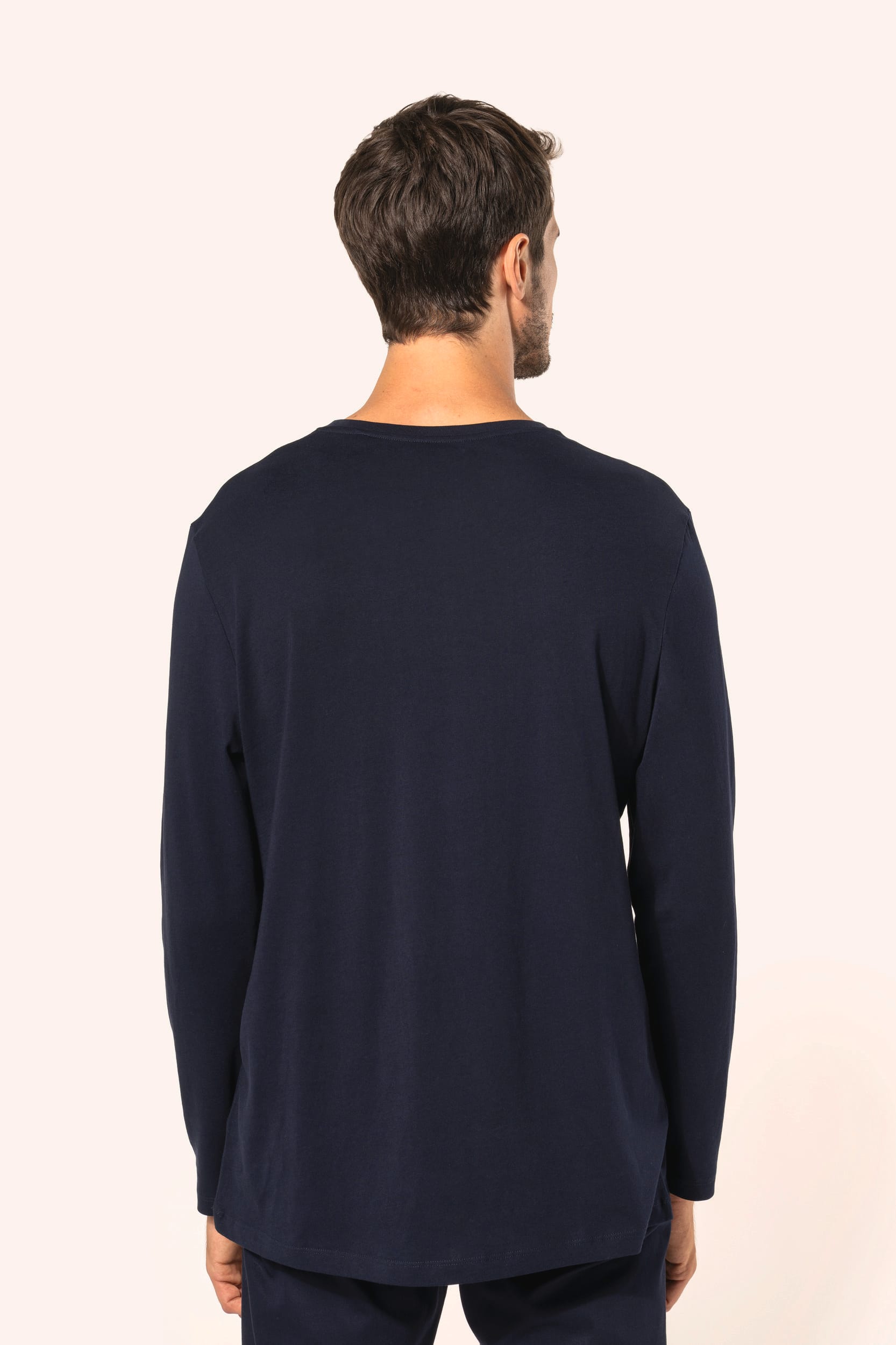 T-shirt Supima® col V manches longues homme – Image 2