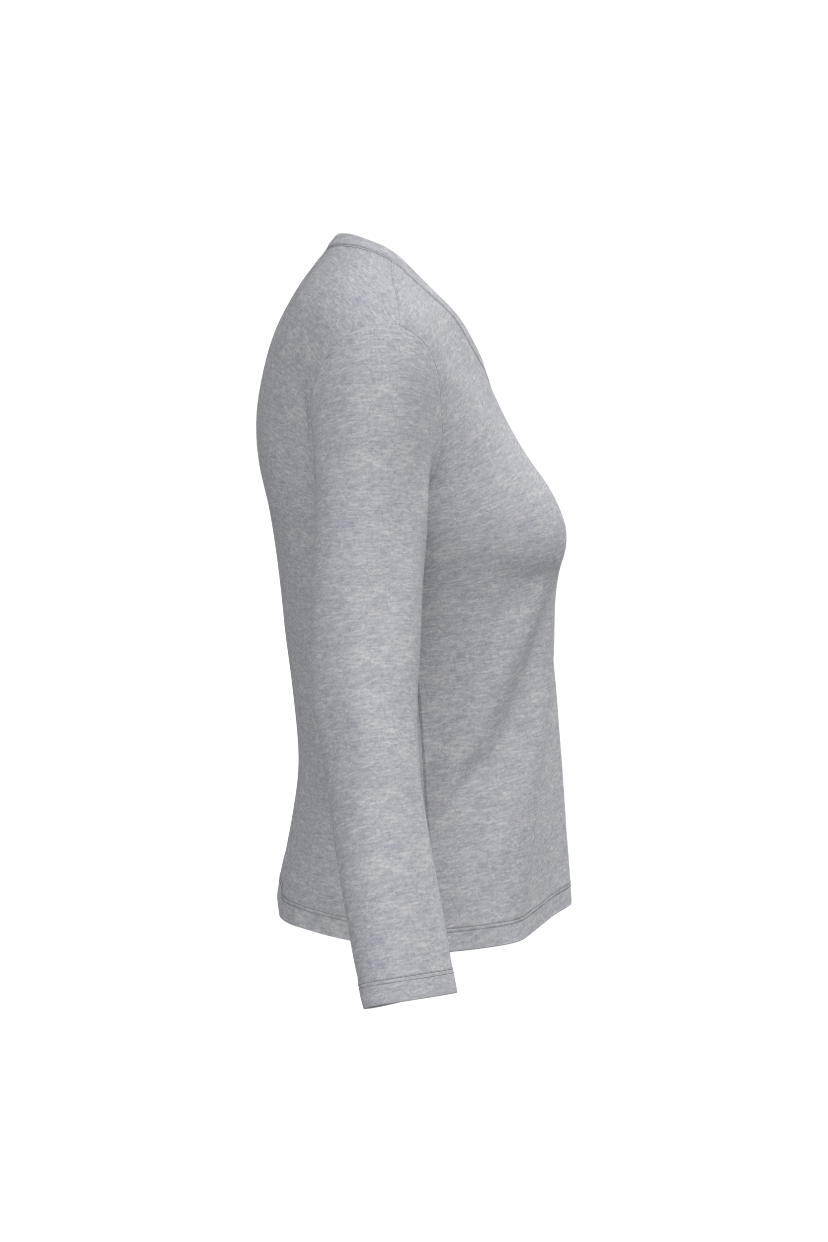 T-shirt col V manches longues femme – Image 34