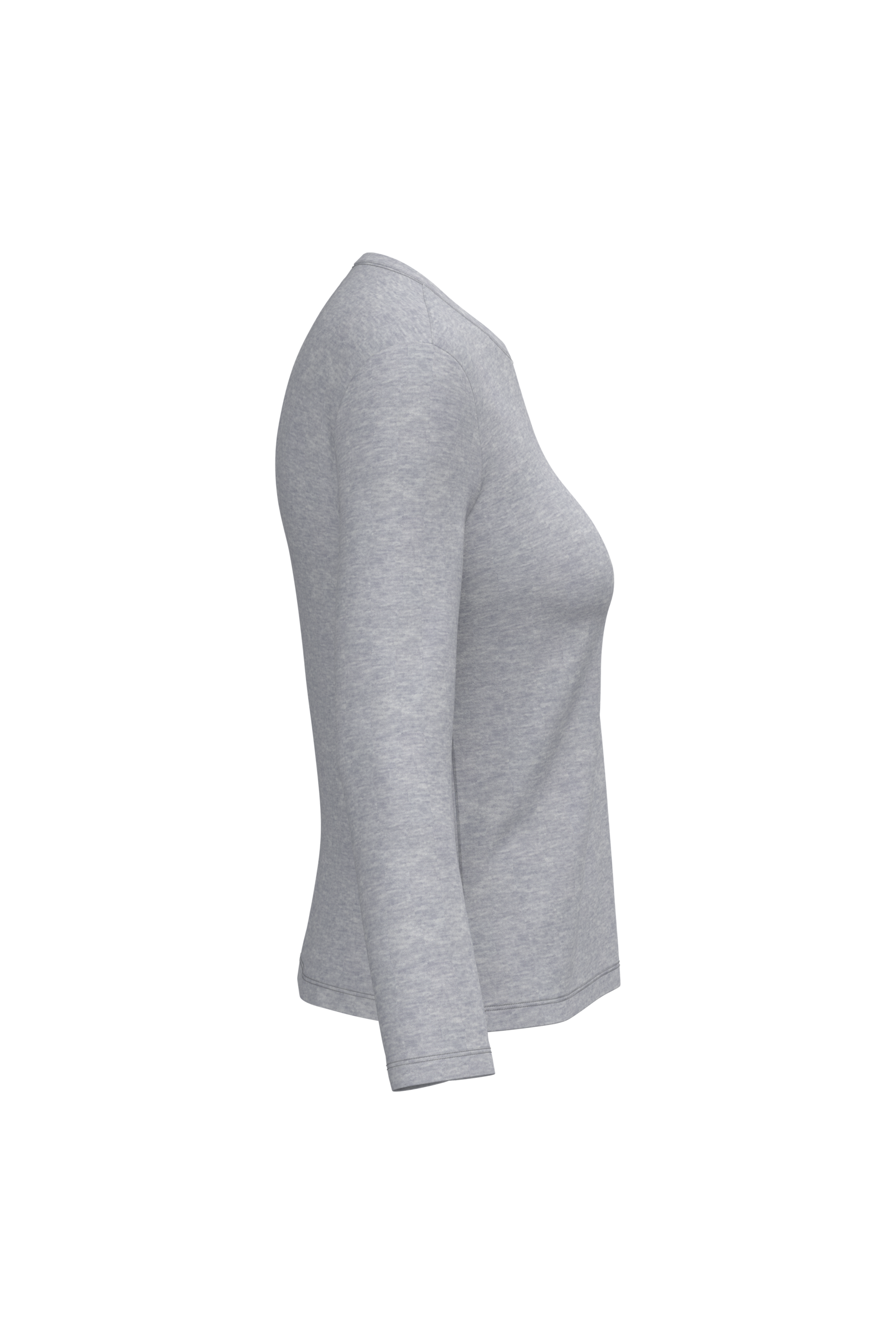 T-shirt col rond manches longues femme – Image 37