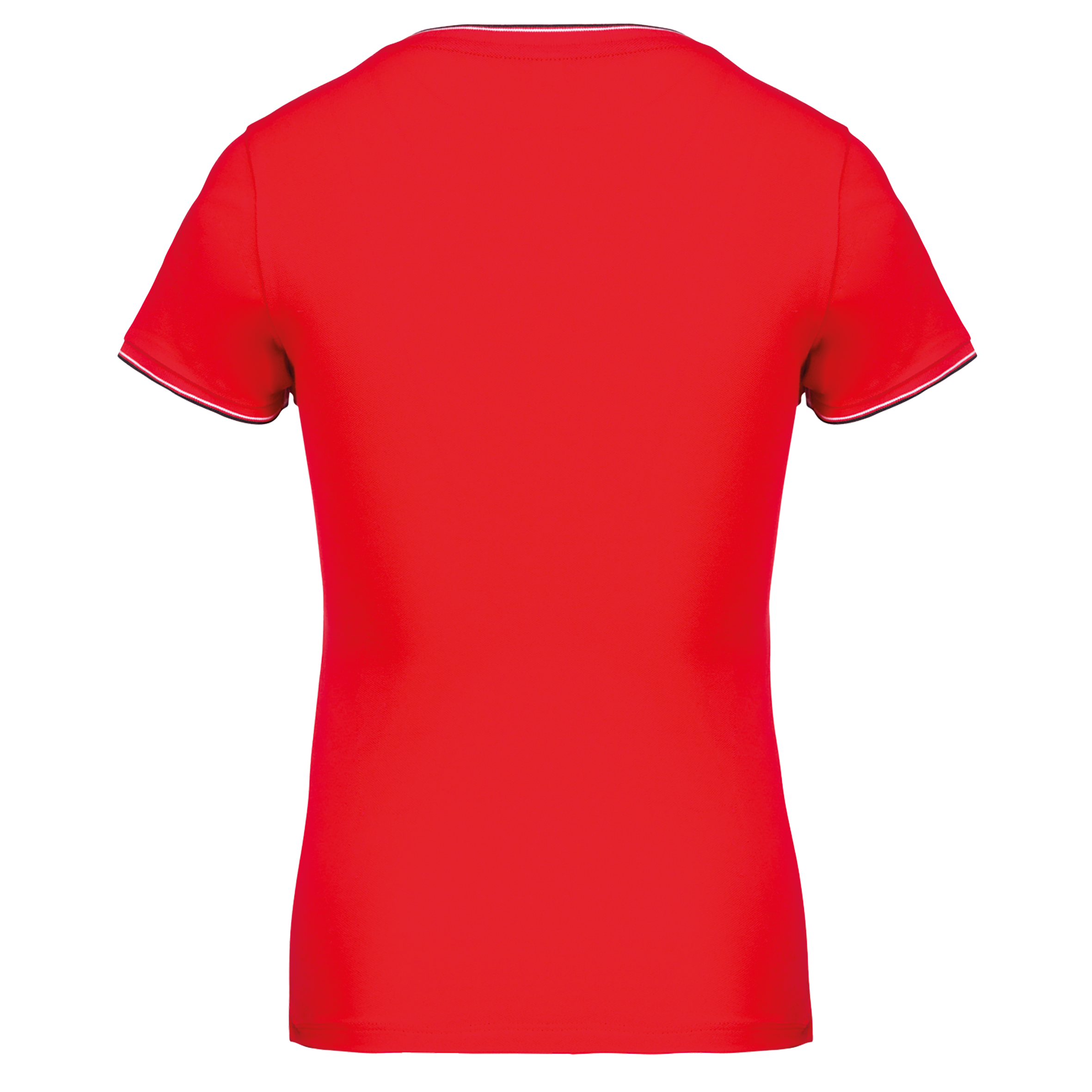 T-shirt maille piquée col V femme – Image 21