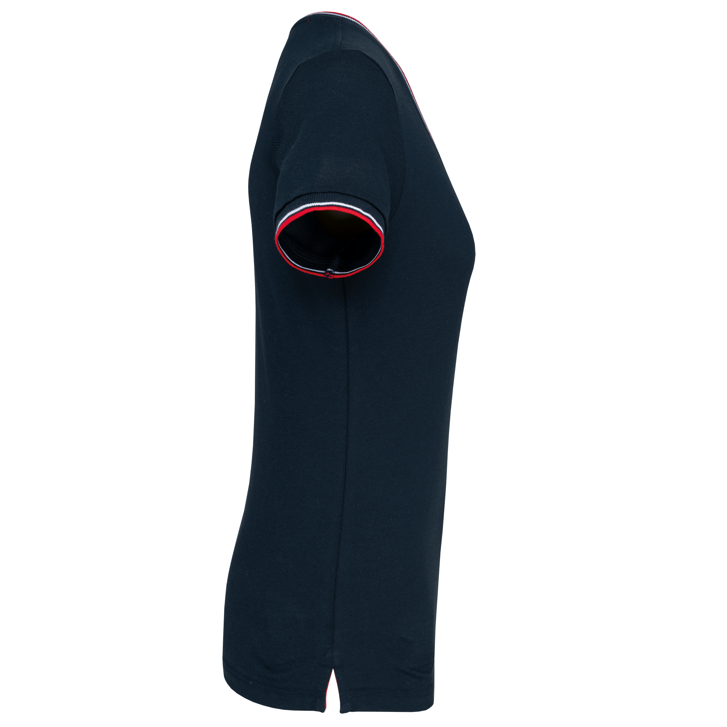 T-shirt maille piquée col V femme – Image 18